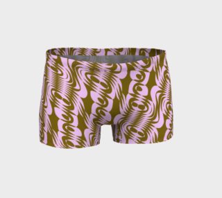 Pink Brown Swirly Circles Shorts preview