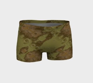 Camouflage Textured Leather Shorts preview