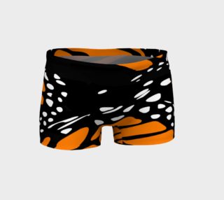 Black, White, Orange Monarch Sports Shorts preview