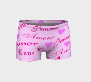 Language of Love in Pink on Pink Shorts preview