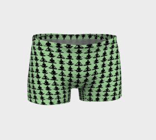 Yogis Green and Black Yoga Shorts preview