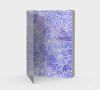 Lavender and white swirls doodles Spiral Notebooks aperçu