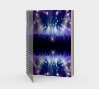 Purple and Blue Burst Spiral Notebook preview