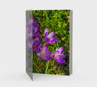 Purple Spring Crocus Spiral Notebook preview