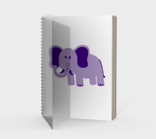 Purple Elephant Spiral Notebook preview