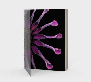 Crazy Purple Flower Spiral Notebook 160812 preview