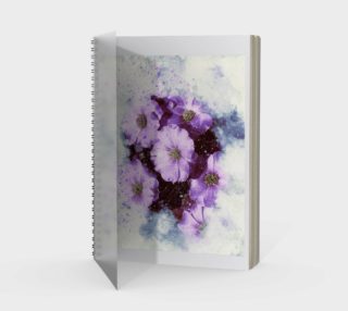 Six Purple Flowers Spiral Notebook preview