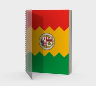 LA Flag Spiral Notebook preview