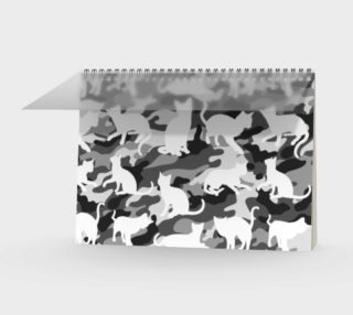 Black and White Arctic Snow Cat Catmouflage Camouflage preview