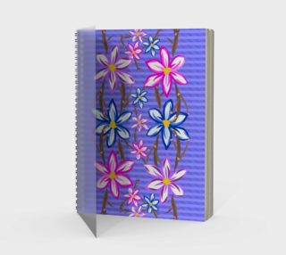 Violet Stripes with Flowers  preview