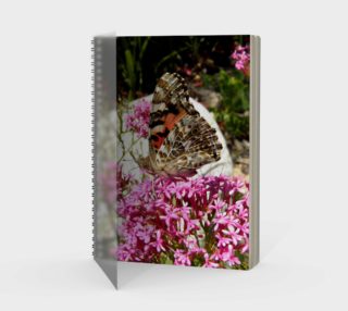 Aperçu de Painted Lady Butterfly Spiral Notebook