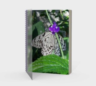 Aperçu de Rice Paper Butterfly Spiral Notebook