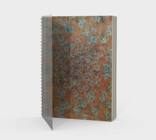 Taggart Spring Watercolor Batik Flower of Life Spiral Notebook preview
