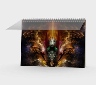 Riddian Queen Of Cosmic Fire Spiral Notebook preview