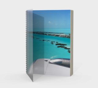 Turks and Caicos Airplane Vew  Spiral Notebook preview