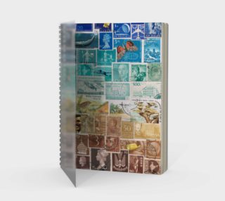 Aperçu de Beachy - Postage Stamp Spiral Journal