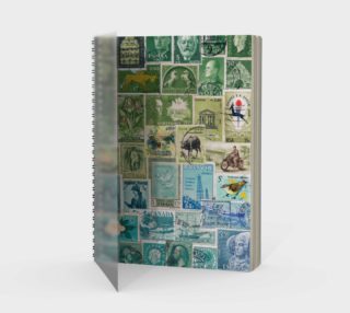 Swamped - Vintage Postage Stamp Spiral Journal preview