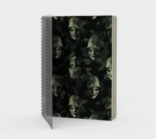 Aperçu de Soldiers Heads Pattern Notebook