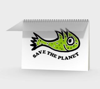 Aperçu de Save the Planet Concept Drawing Logo Notebook