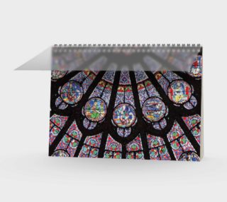 Rose South Window, Notre Dame Paris Spiral Notebook aperçu