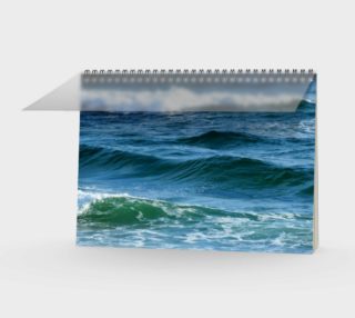 Ocean Waves Spiral-bound Notebook Calendar aperçu