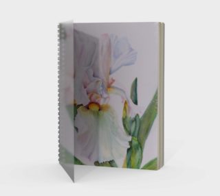 White Iris Spiral Notebook preview