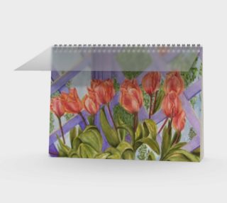 Orange Tulips Spiral Notebook preview