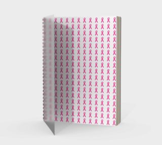 Aperçu de Dark Pink Ribbons Spiral Notebook