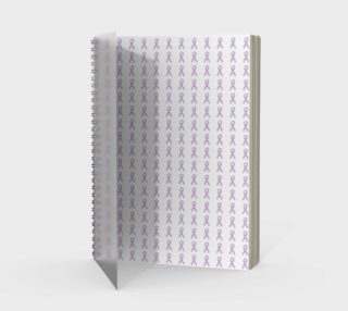 Aperçu de Light Purple Ribbons Spiral Notebook