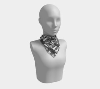 Charcoal Geometric Square Scarf preview