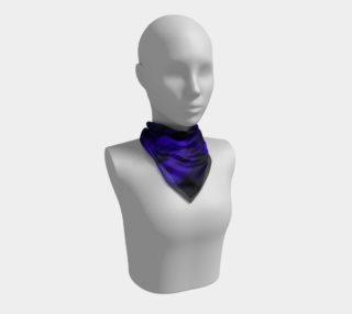 Black, Blue, Purple Swirl Smoke Abstract Square Scraves preview
