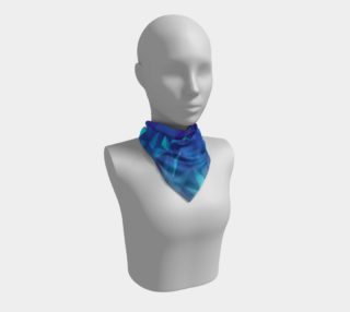 Deep Blue Collosal Low Poly Triangle Pattern -  Modern Abstract Cubism  Design preview