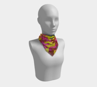 Rainbow Camo Small Square scarf by Tabz Jones preview
