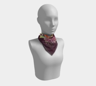 Plum watercolor scarf preview