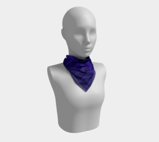 Blue Retro Abstract Pattern Scarf preview