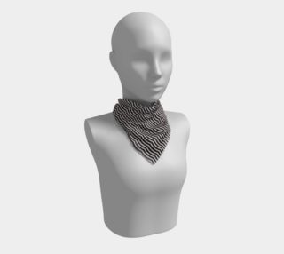 Scalloped Pattern Black and White Scarf preview