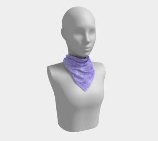 Lavender and Purple Ombre Hexagon Pattern Silk Scarf preview