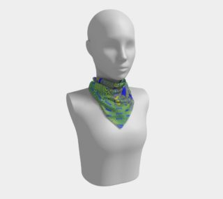 Teal Dotted Twist Square Scarf preview