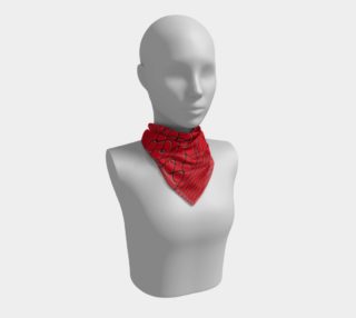 Red Pineapple Twist Square Scarf preview