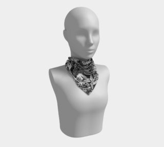 Landscape Art Print Scarf Black & White Forest Scarves preview