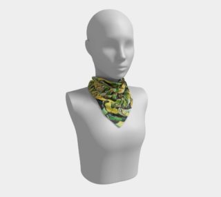 large green flower scarf preview