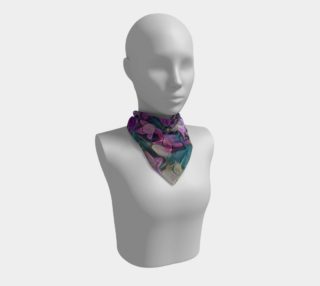 purple flower large scarf preview