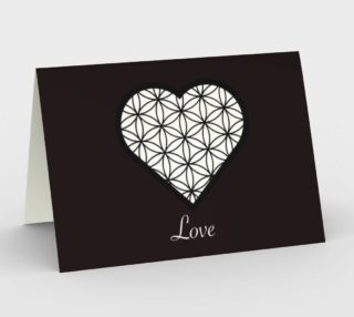 Flower of Life Valentines Card preview