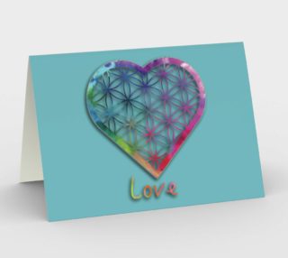 Flower of Life Valentines Card Multi preview
