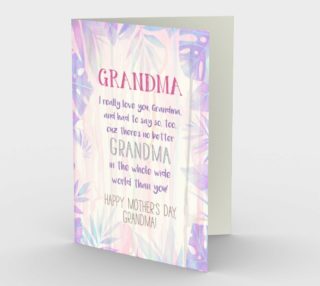 1147. World's Best Grandma Card by Deloresart aperçu