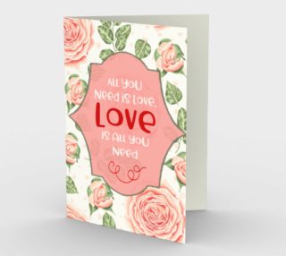 1154. All You Need Is Love v.2 Card by Deloresart preview
