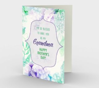 1192. So Blessed You're My Grandma Card by Deloresart aperçu