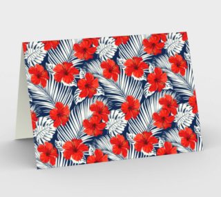 Tropical Floral - Red Hibiscus preview