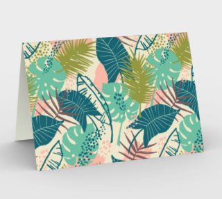 Blue and Green Tropical Leaves preview
