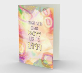 1336 Party Like It's 1999 Stationery Card by Deloresart aperçu